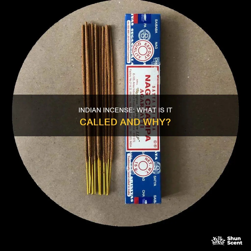 what is indian incense called