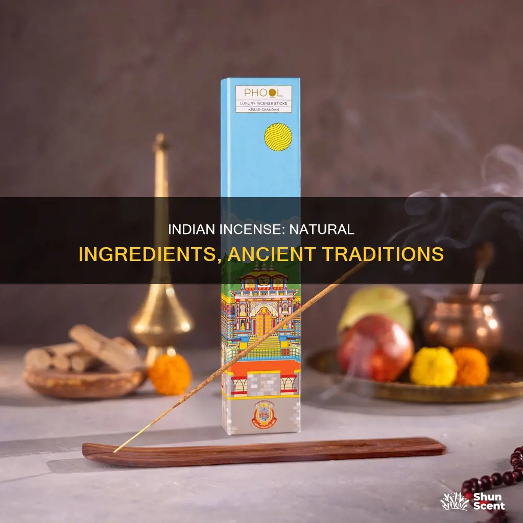 what is indian incense made of