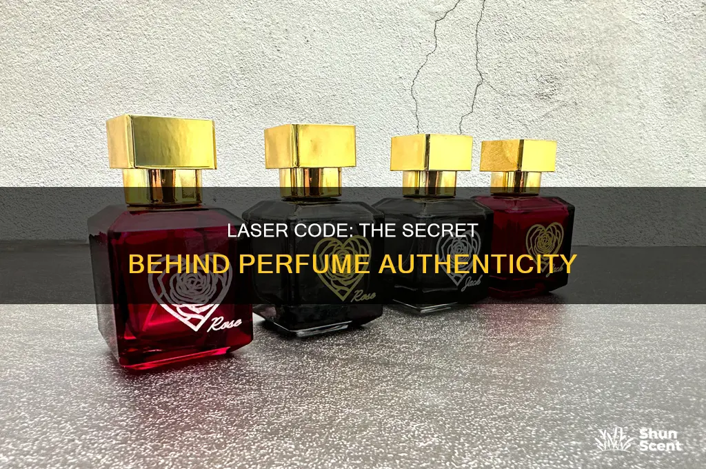 what is laser code on perfume