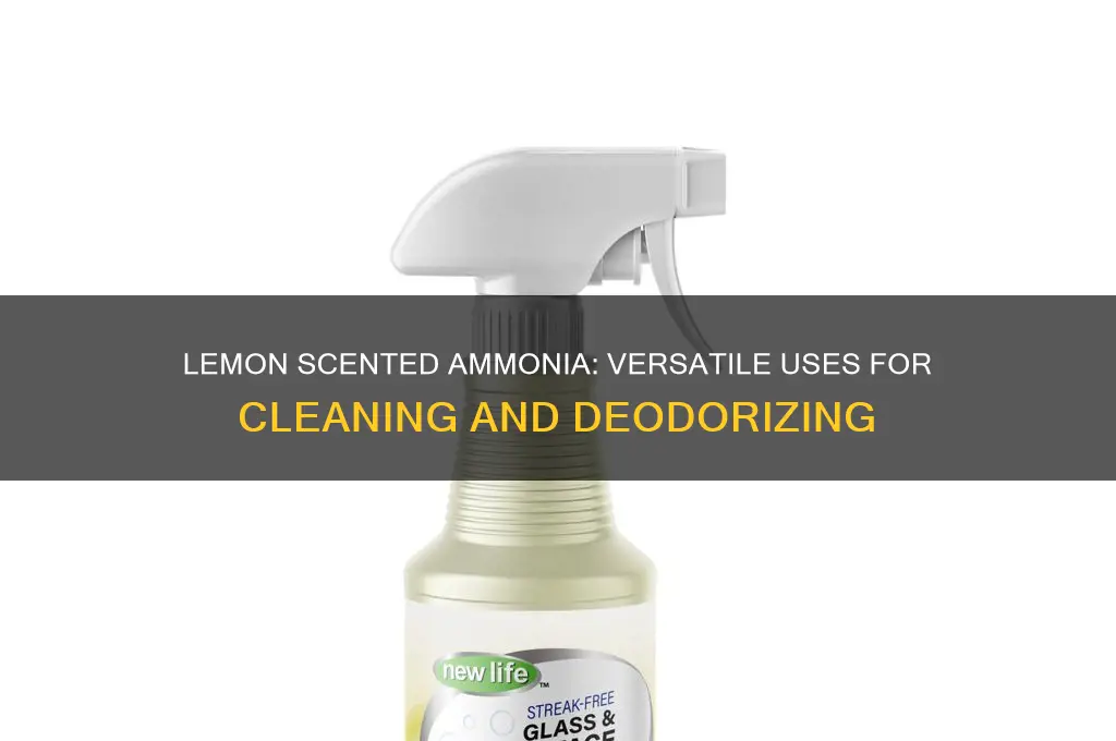 what is lemon scented ammonia used for