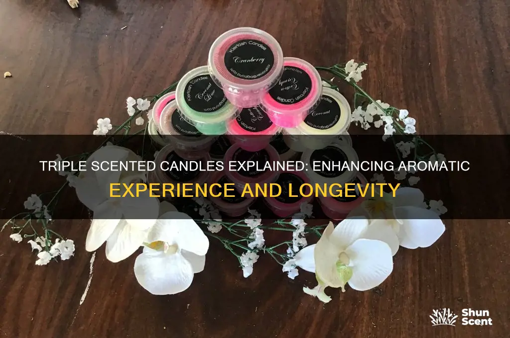 what is meant by triple scented candles