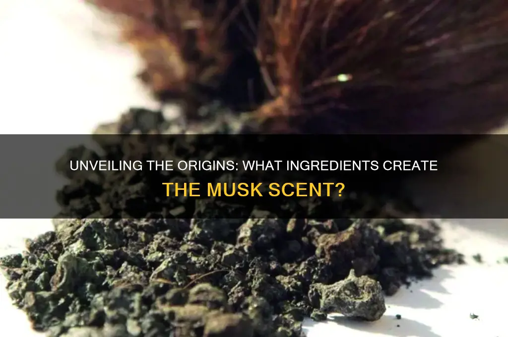 what is musk scent made from