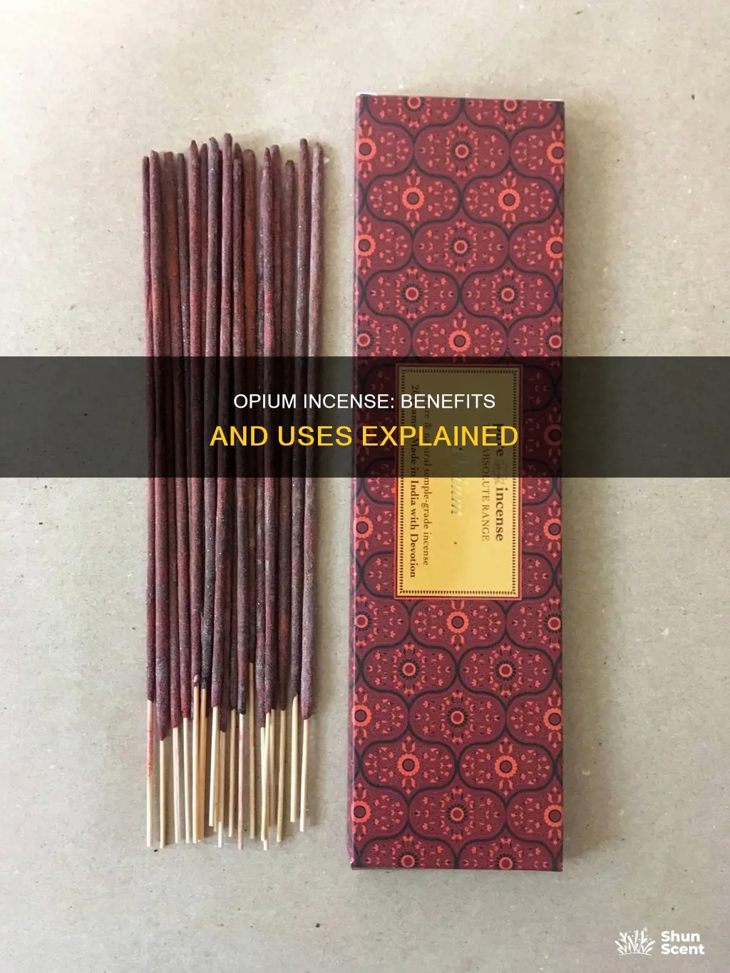 what is opium incense good for