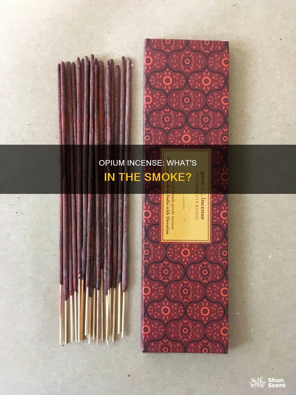 what is opium incense made of