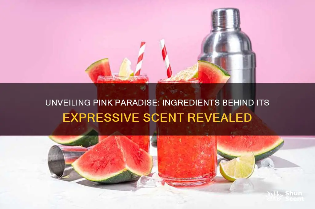 what is pink paradise expressive scent made out of