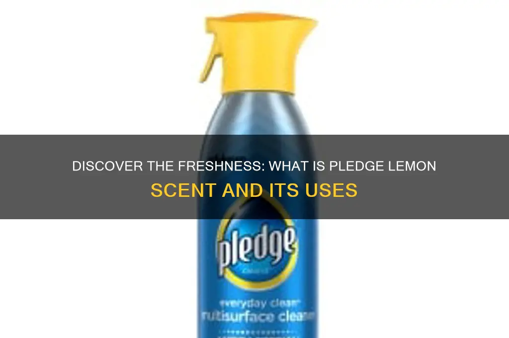 what is pledge lemon scent