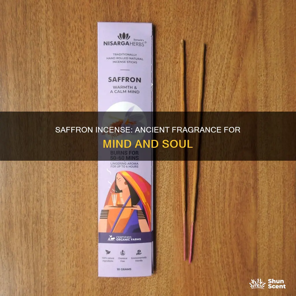 what is saffron incense used for