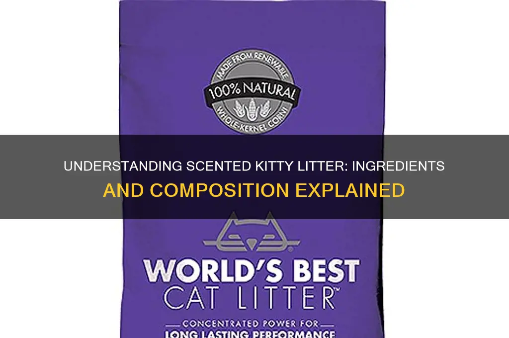 what is scented kitty litter made of