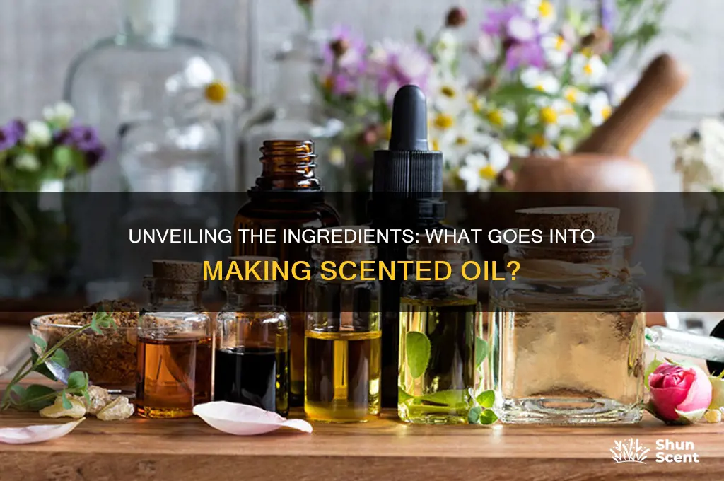 what is scented oil made of