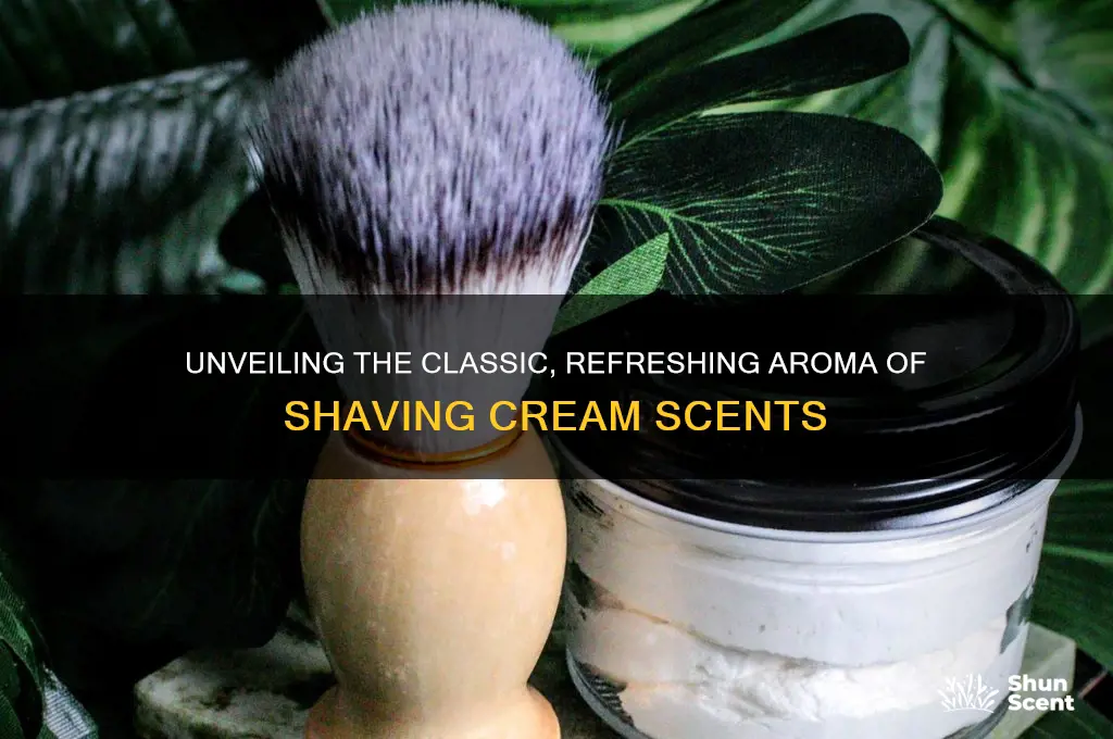 what is shaving cream scent
