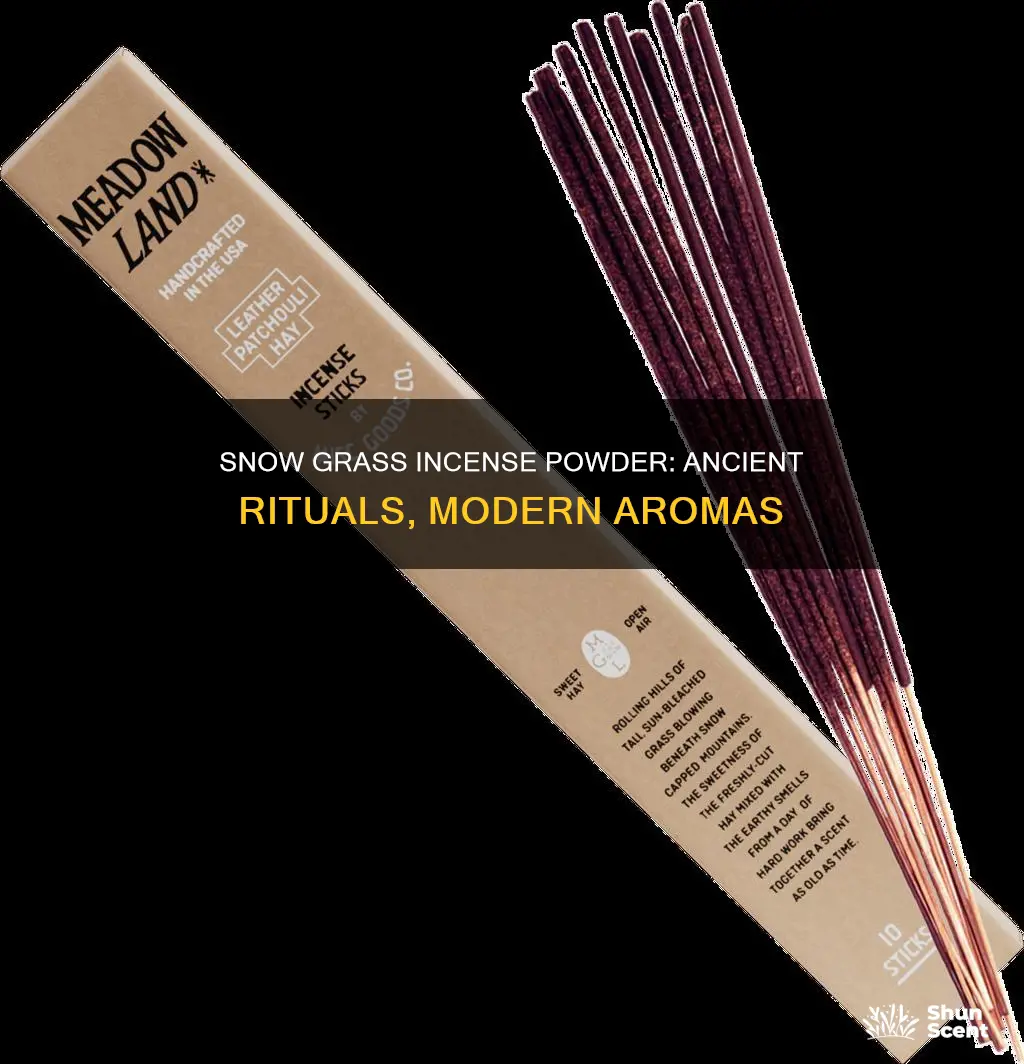 what is snow grass incense powde