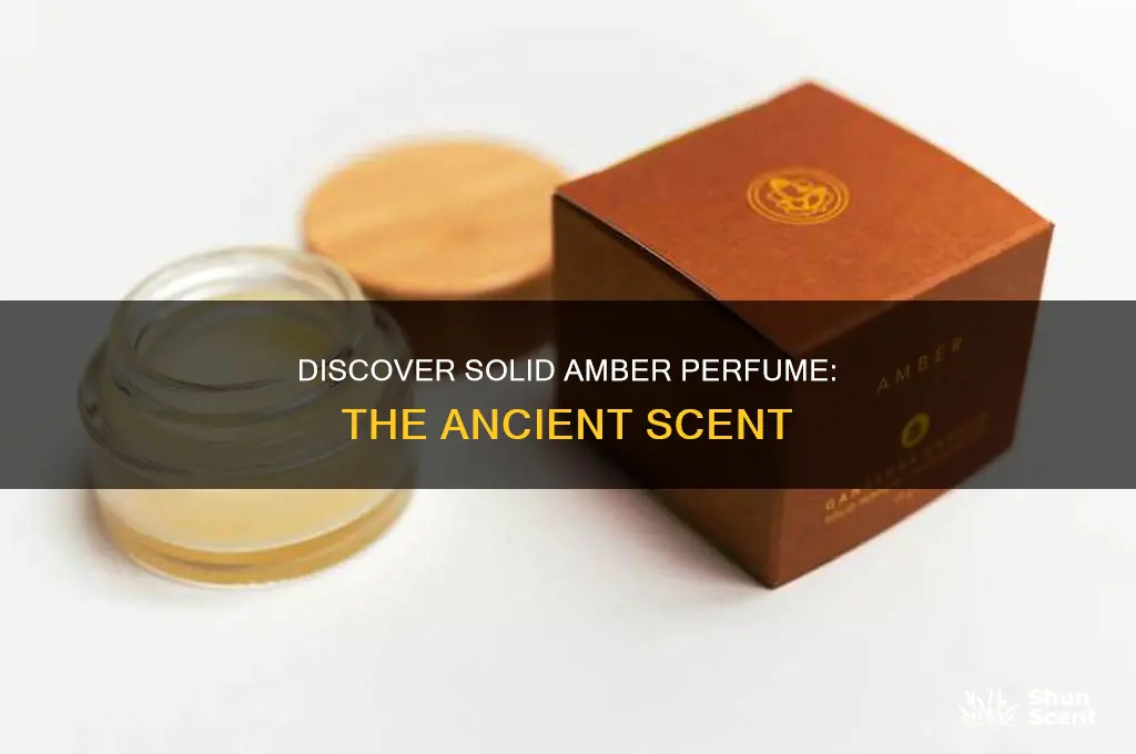 what is solid amber perfume