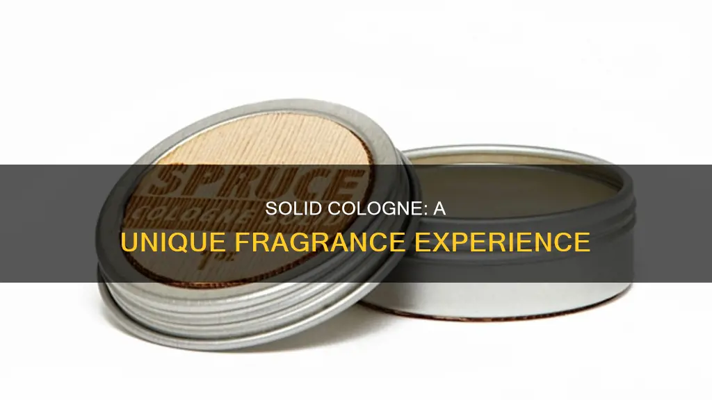 what is solid cologne