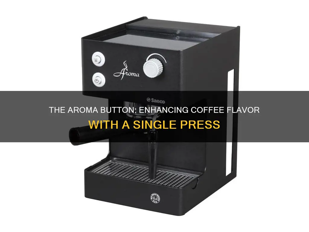 what is the aroma button on coffee maker