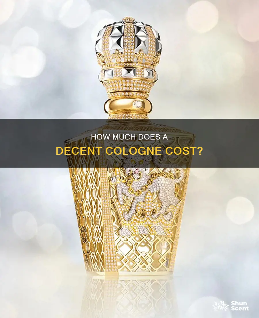 what is the average cost of a nice cologne