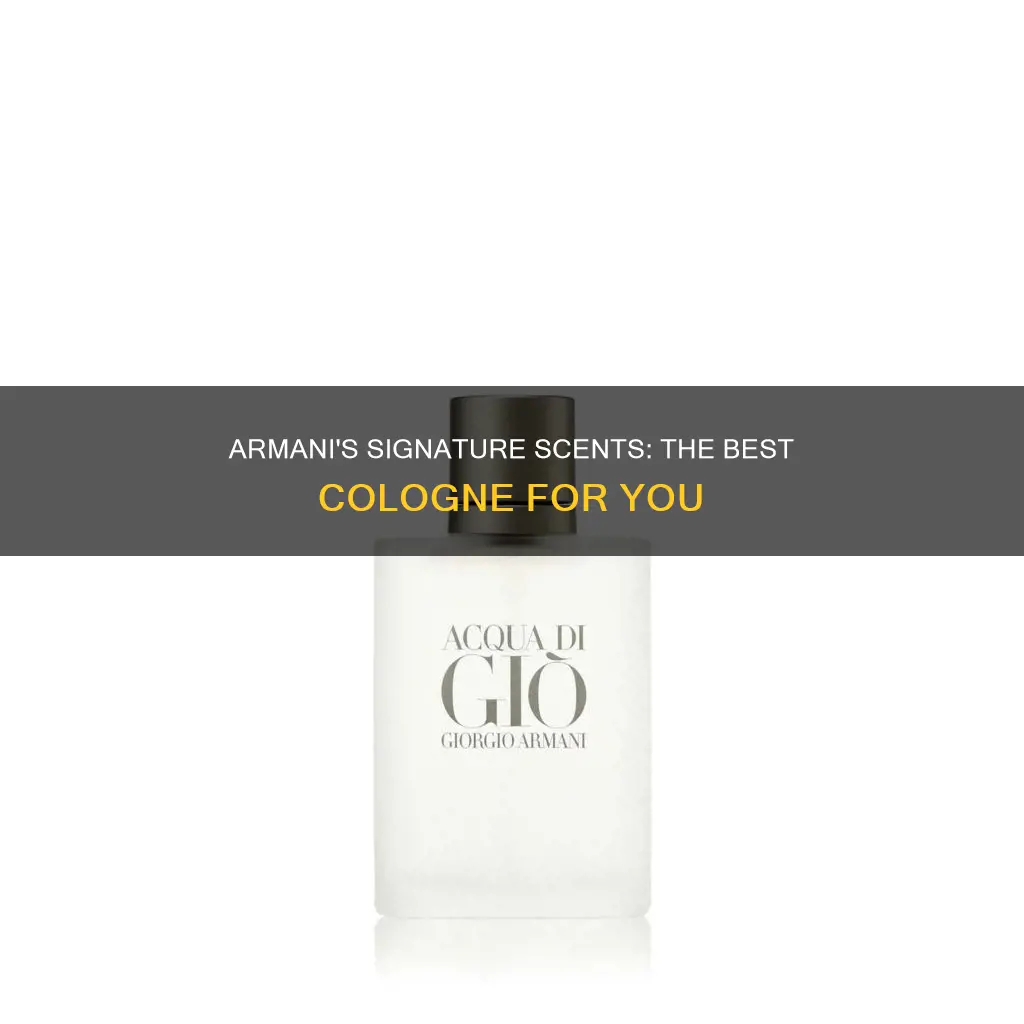 what is the best armani cologne