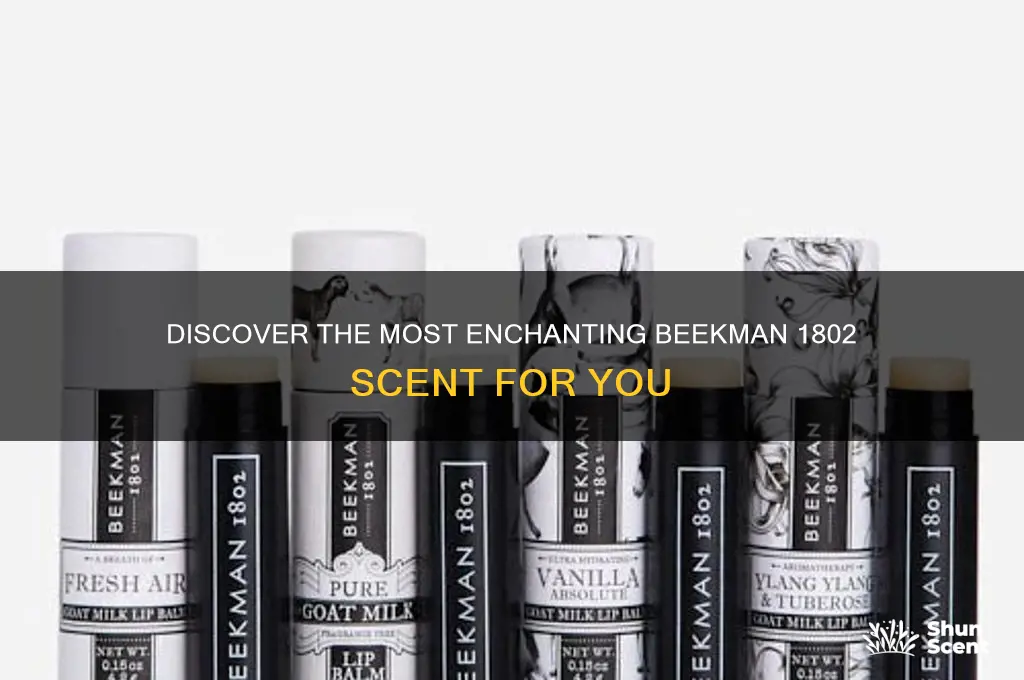 what is the best beekman 1802 scent