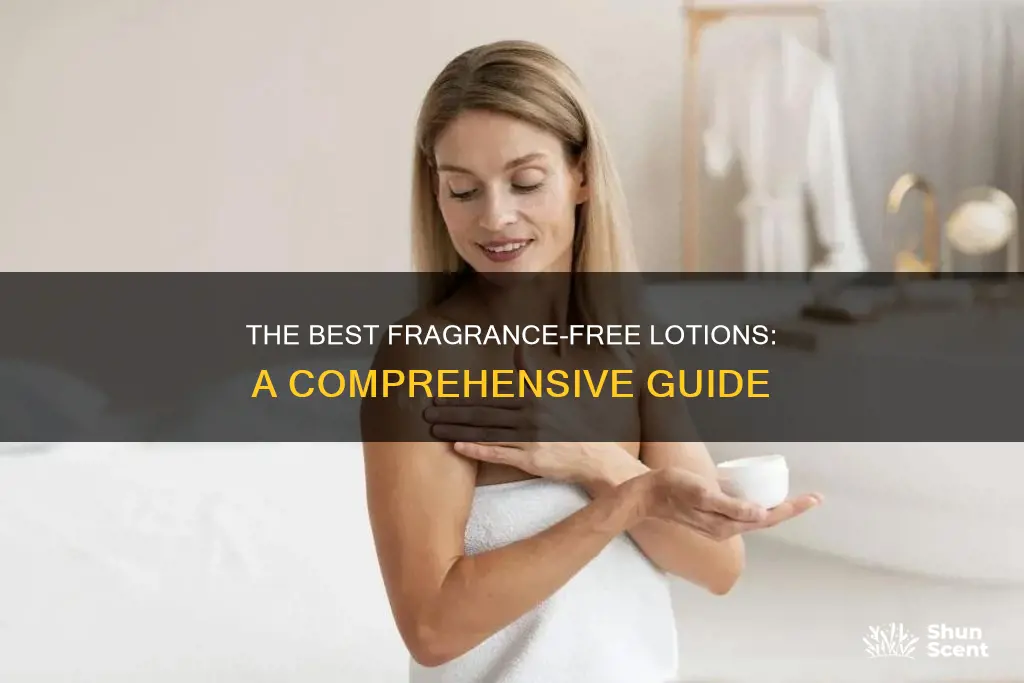 what is the best fragrance free lotion