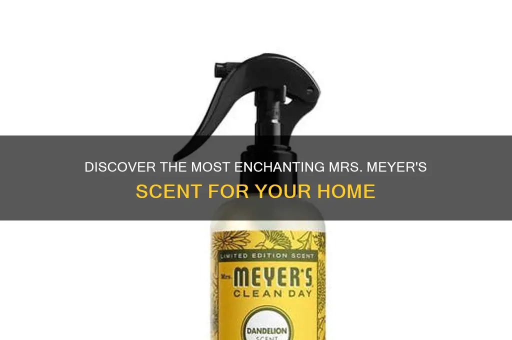 what is the best scent of mrs meyers