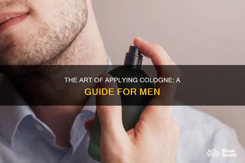 what is the best way to put cologne on