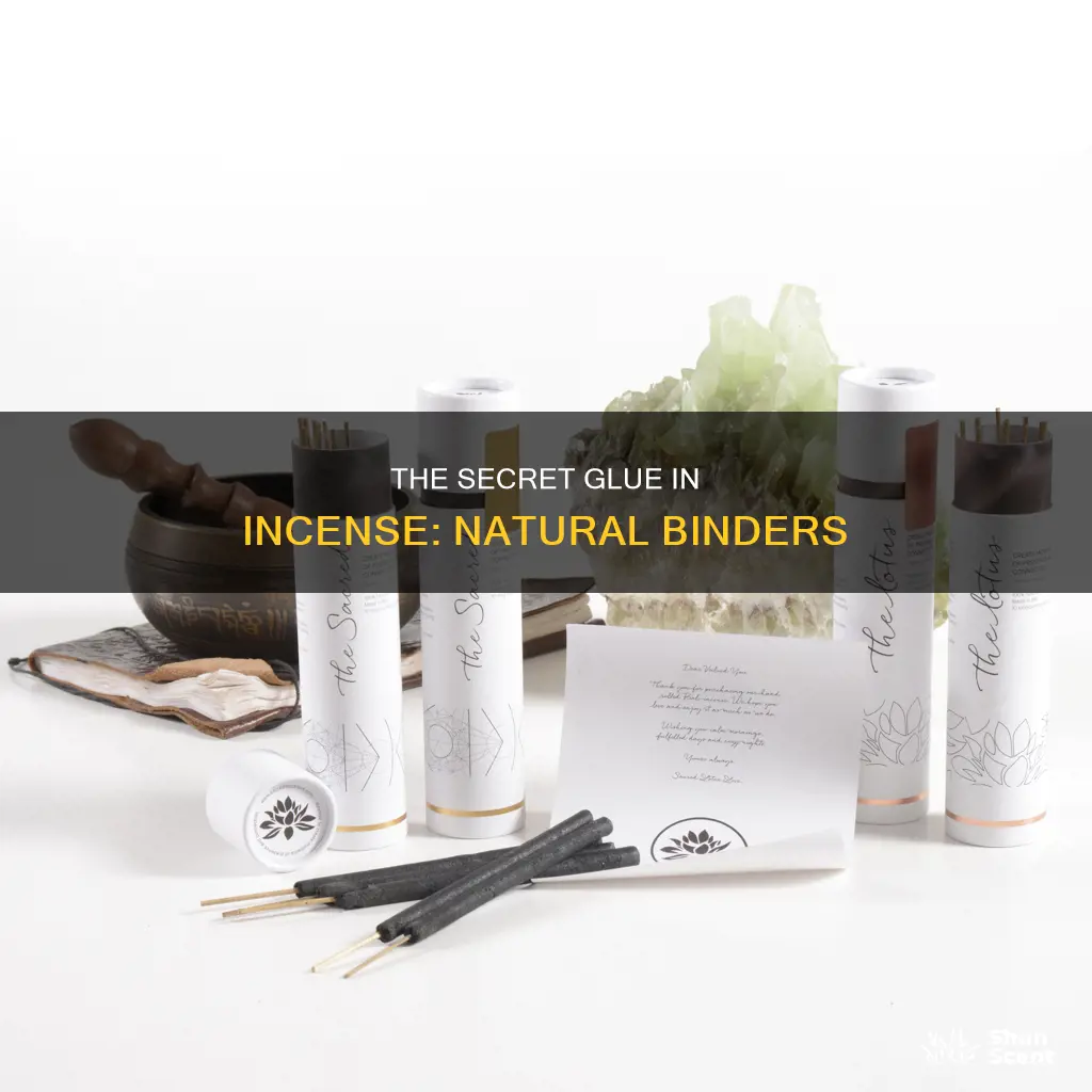 what is the binding agent used in incense