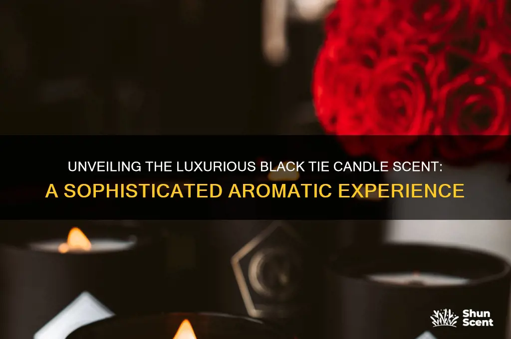what is the black tie candel scent