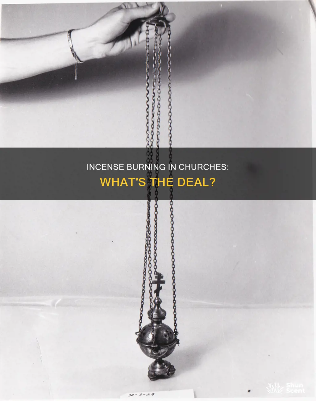 what is the burning of incense in a church called