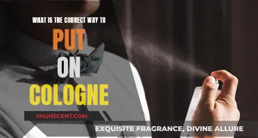 The Art of Applying Cologne: A Guide for Men