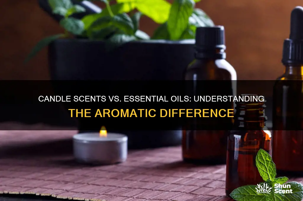 what is the difference between candle scent and essential oils