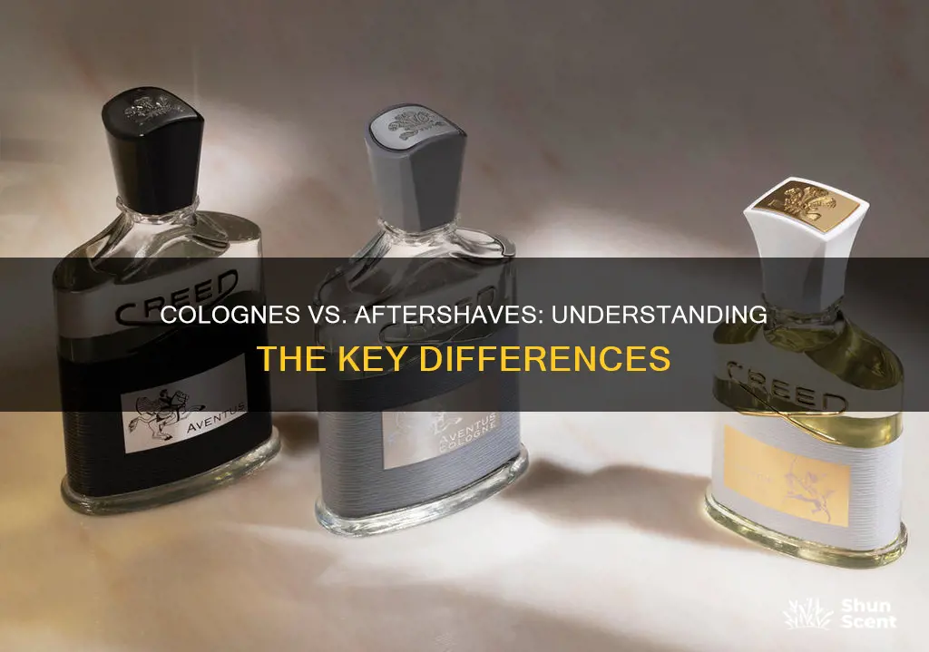 what is the difference between cologne and aftershave