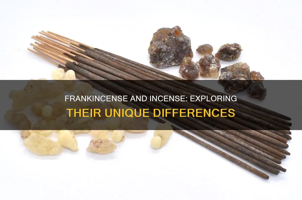 what is the difference between frankincense and incense