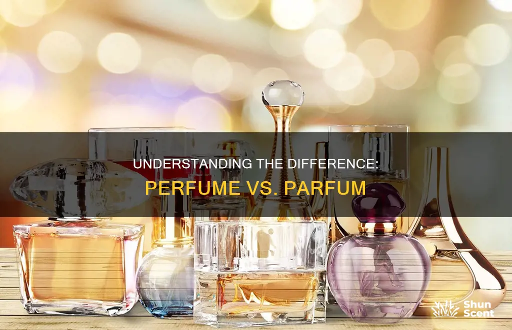 what is the difference between perfume and parfum
