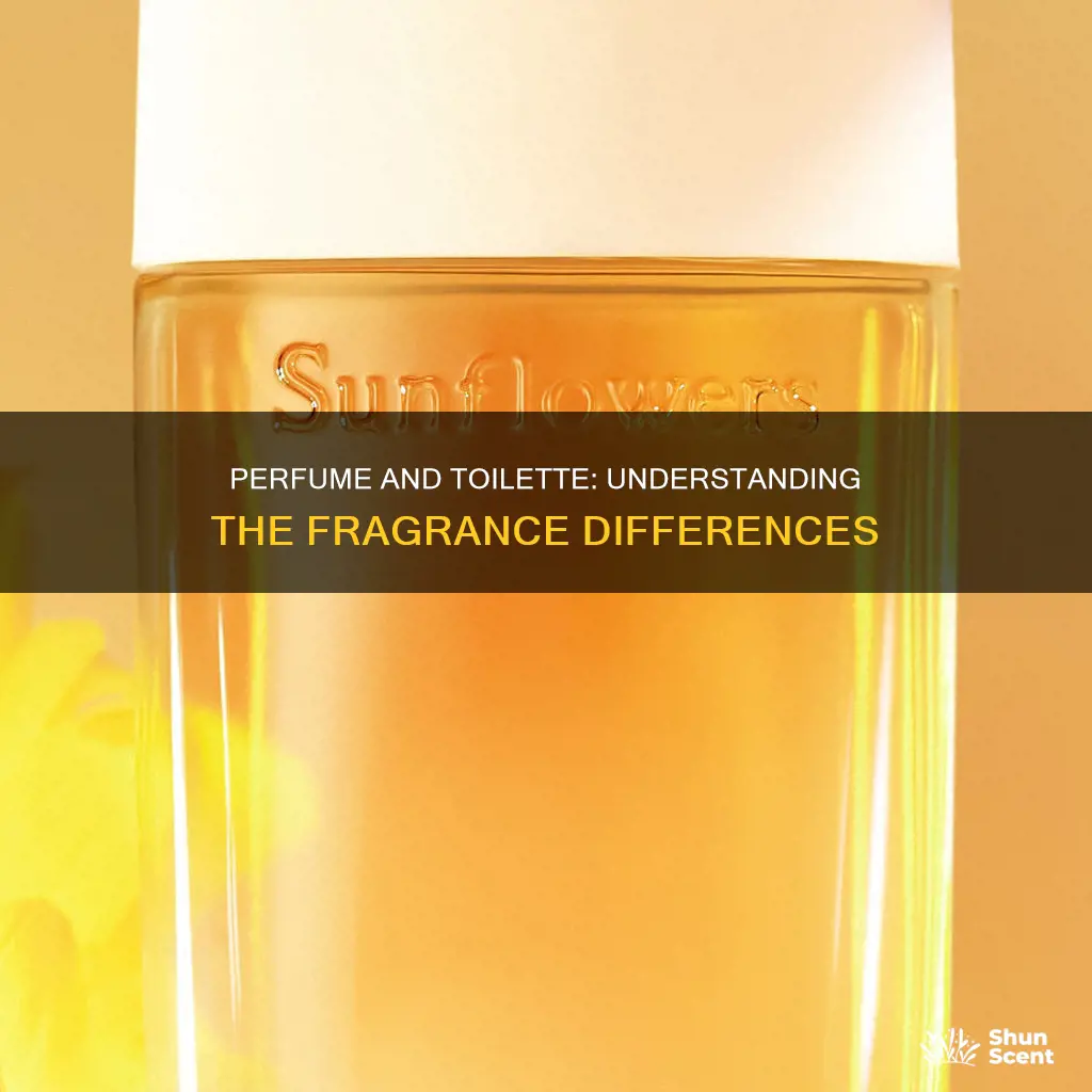 what is the difference between perfume and toilette