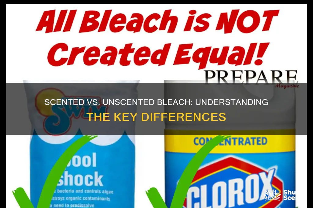 what is the difference between scented and unscented bleach