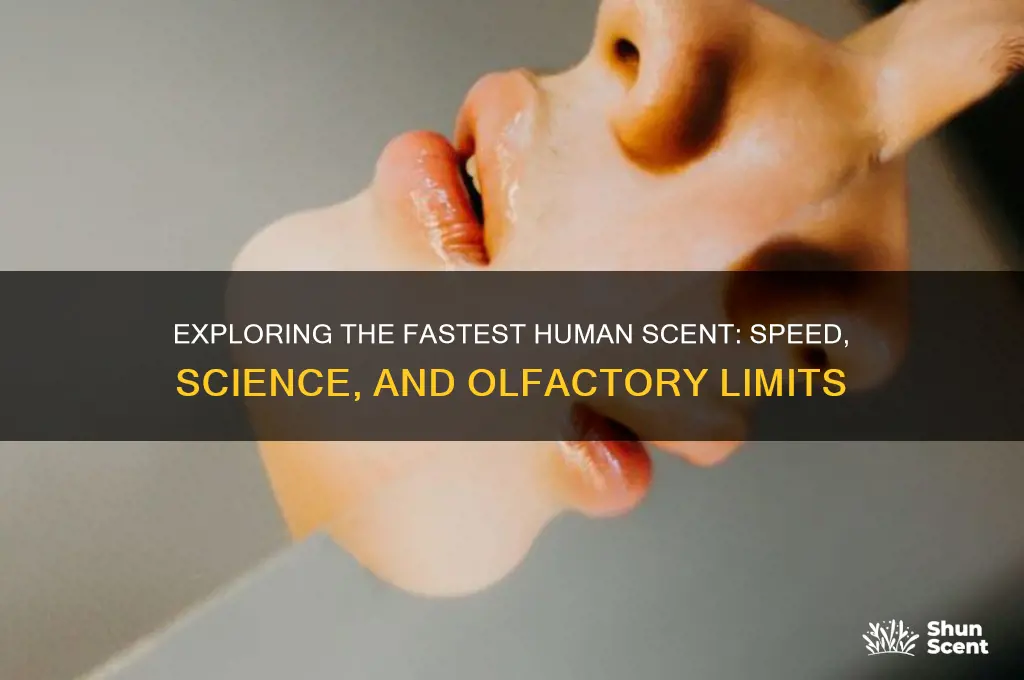 what is the fastest human scent