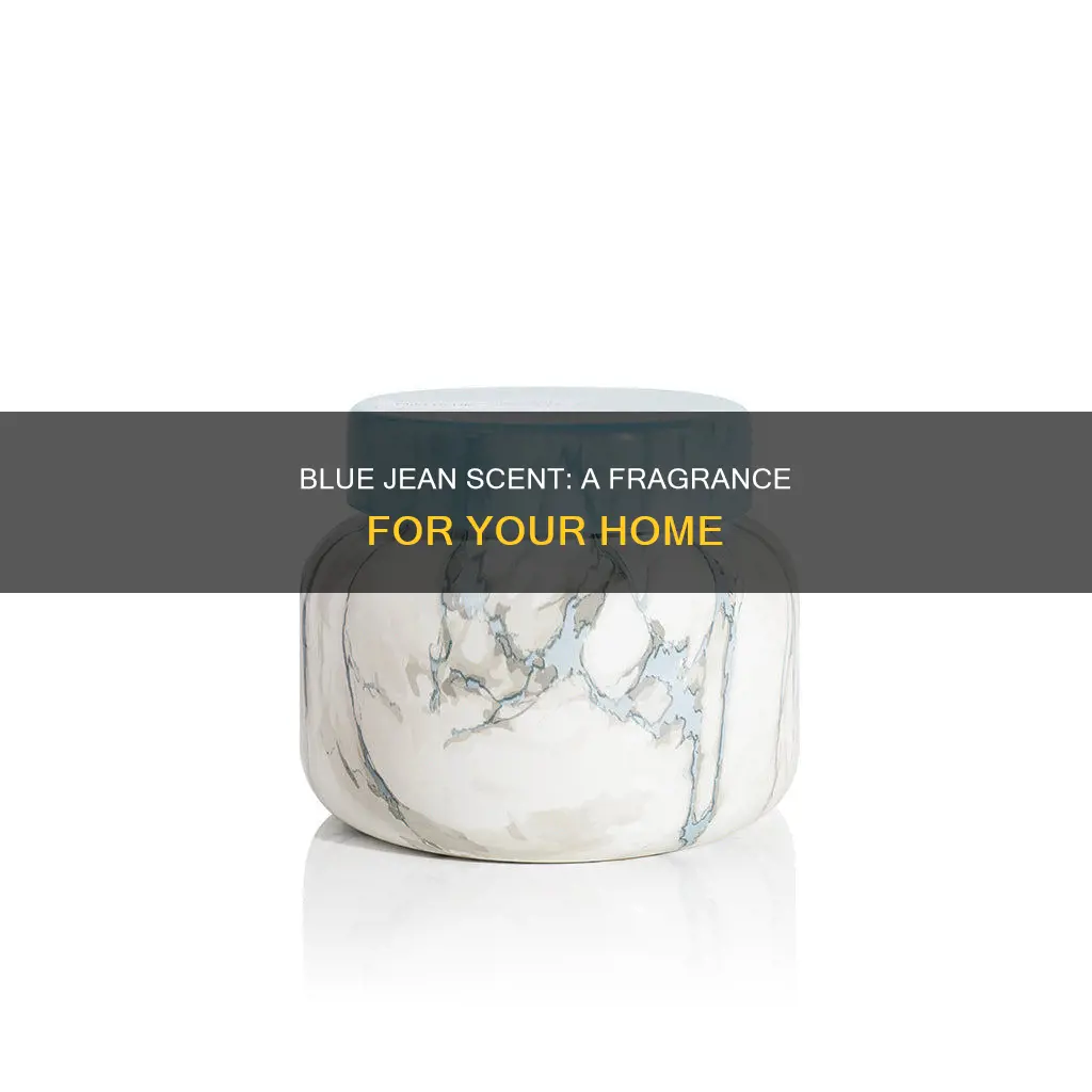 what is the fragrance blue jean blue signature jar candle