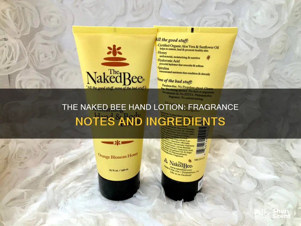 what is the fragrance in naked bee hand lotion
