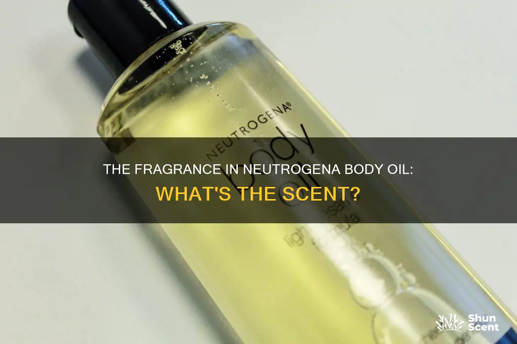 what is the fragrance in neutrogena body oil