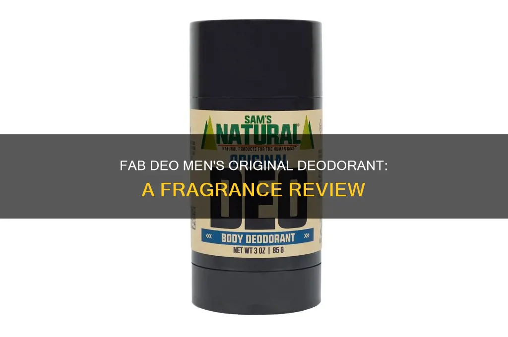 what is the fragrance of fab deo men