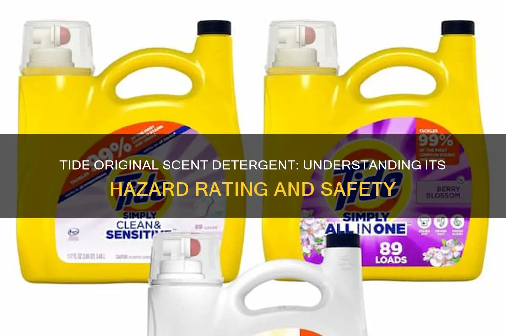 what is the hazard rating of tide original scent detergent