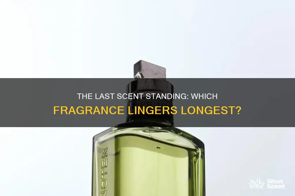 what is the last scent to go
