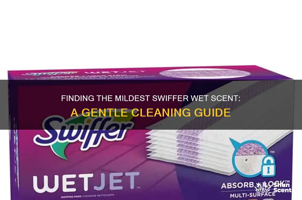 what is the least offensive swiffer wet scent