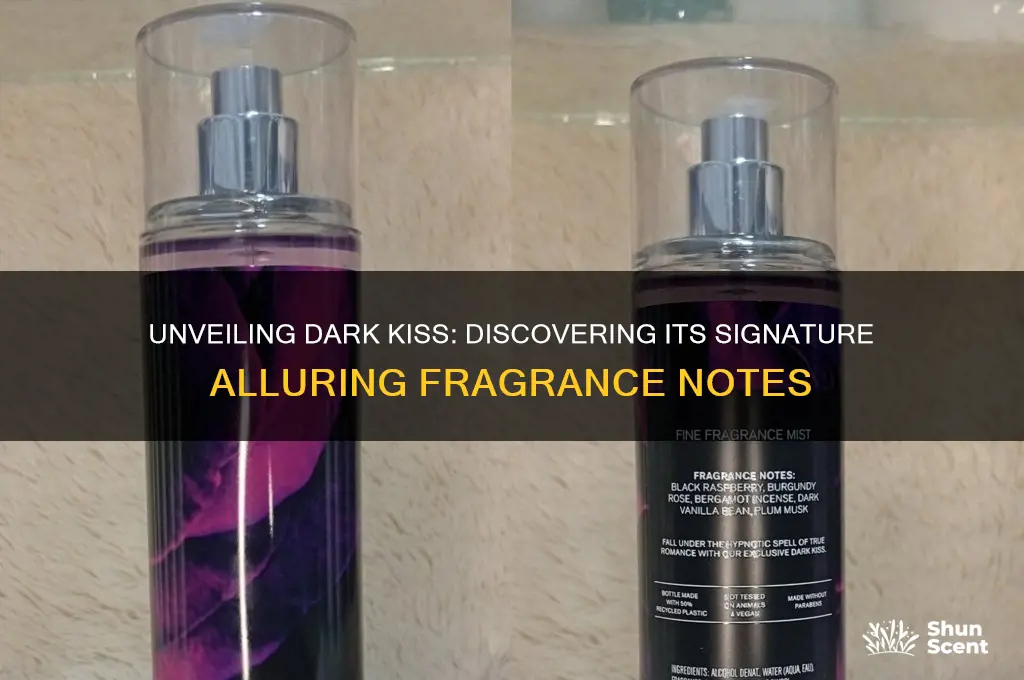 what is the main scent in dark kiss