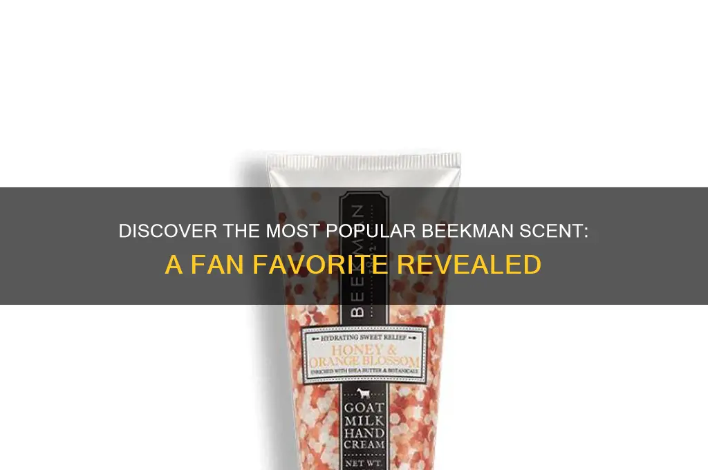 what is the most popular beekman scent