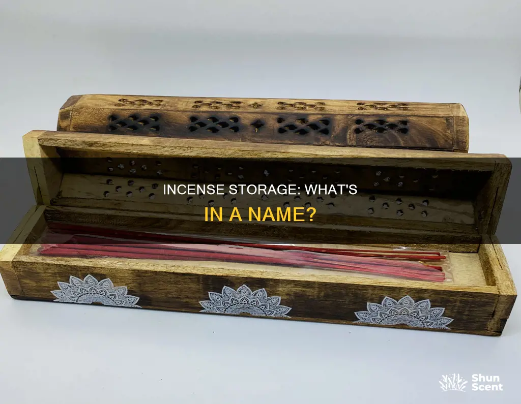 what is the name for the container to store incense