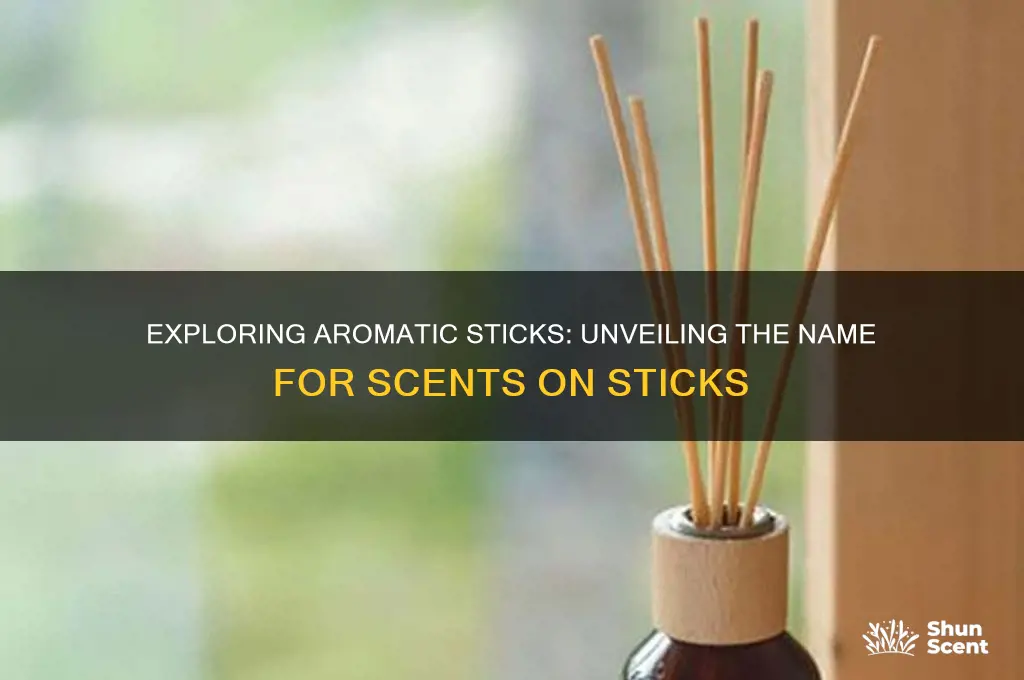 what is the name for the sticks of scents