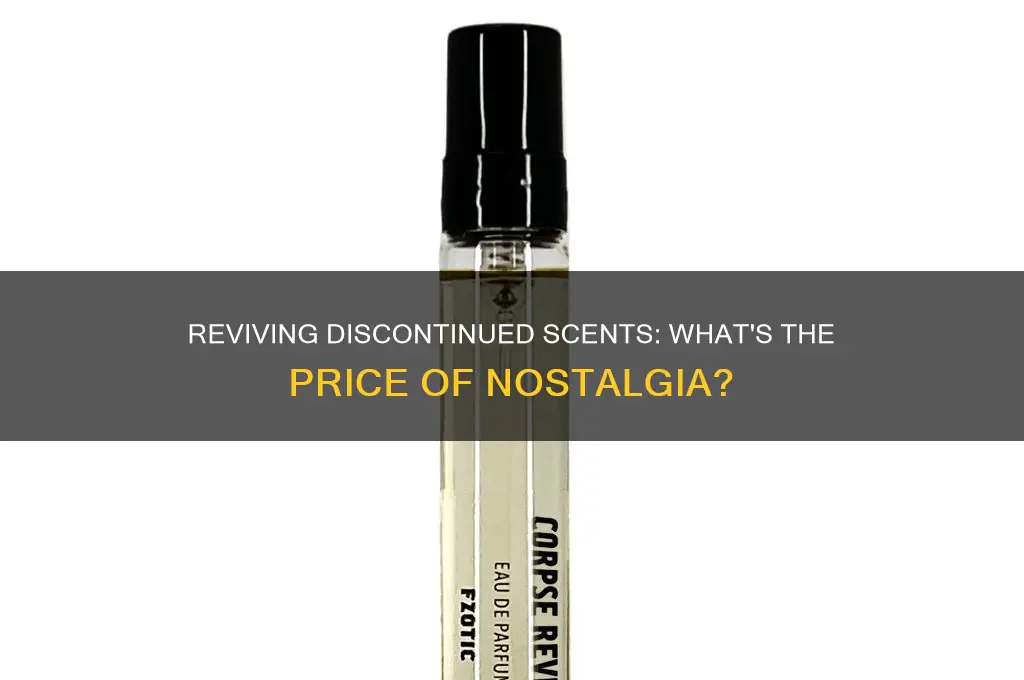 what is the price to bring back a discontinued perfume