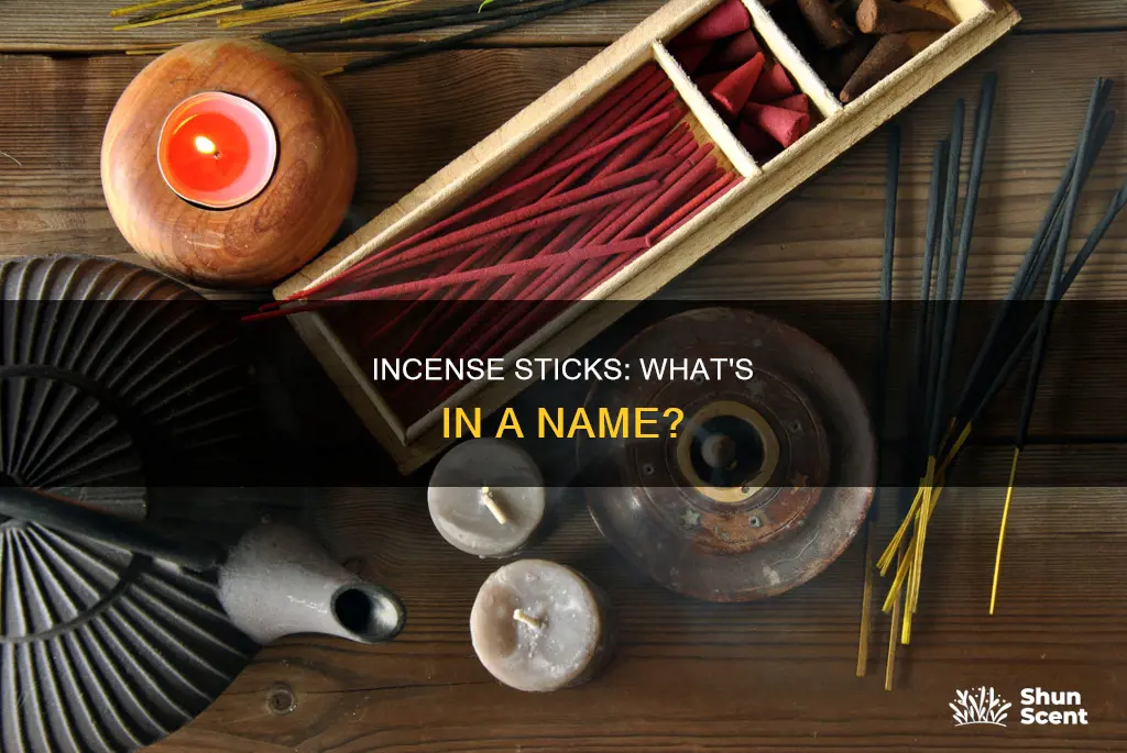what is the proper name for an incense stick