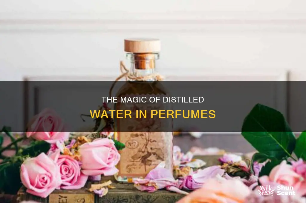 what is the purpose of distilled water in perfume