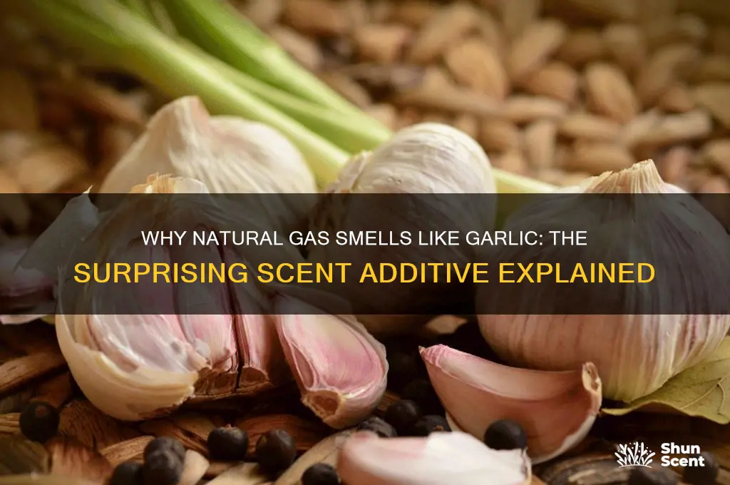 what is the scent added to natural gas garlic